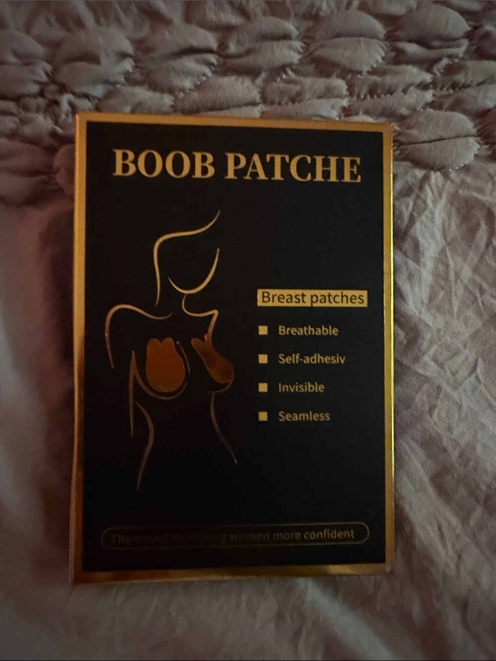 Self-Adhesive Breast Patches - Black & Gold